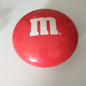 M&M Red Round Tin